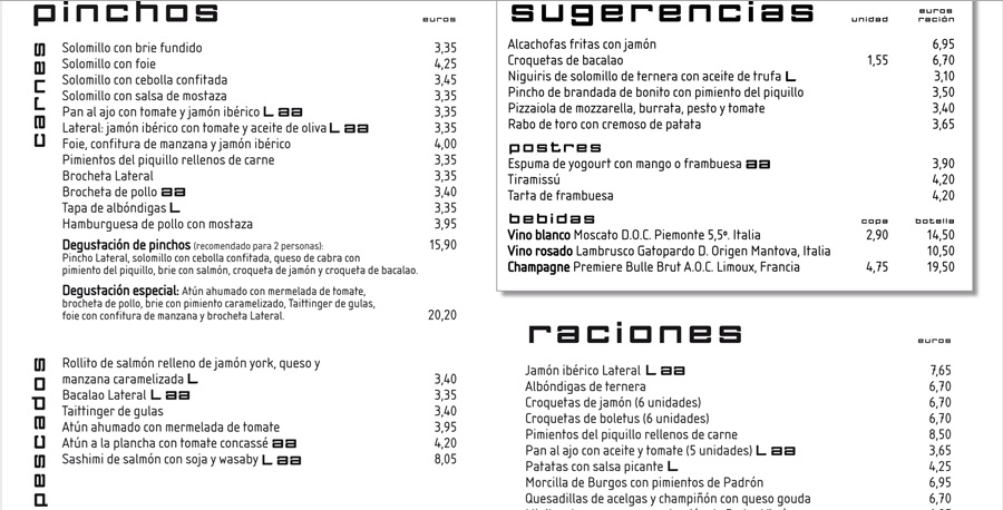 Madrid&Food.: Lateral