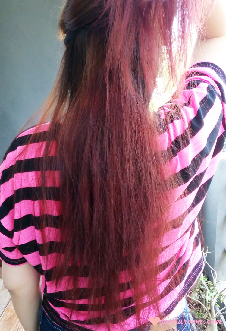My Pink Hair Beautylabo Hair Color Raspberry Pink Review Dewi
