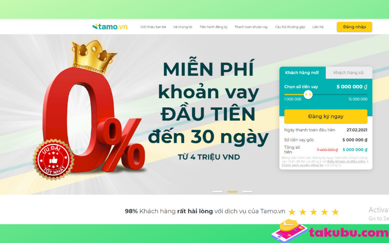 Tamo vn: hướng dẫn vay tamo - Đăng nhập tamo - cách thanh toán tamo cập nhật tháng 1/2021