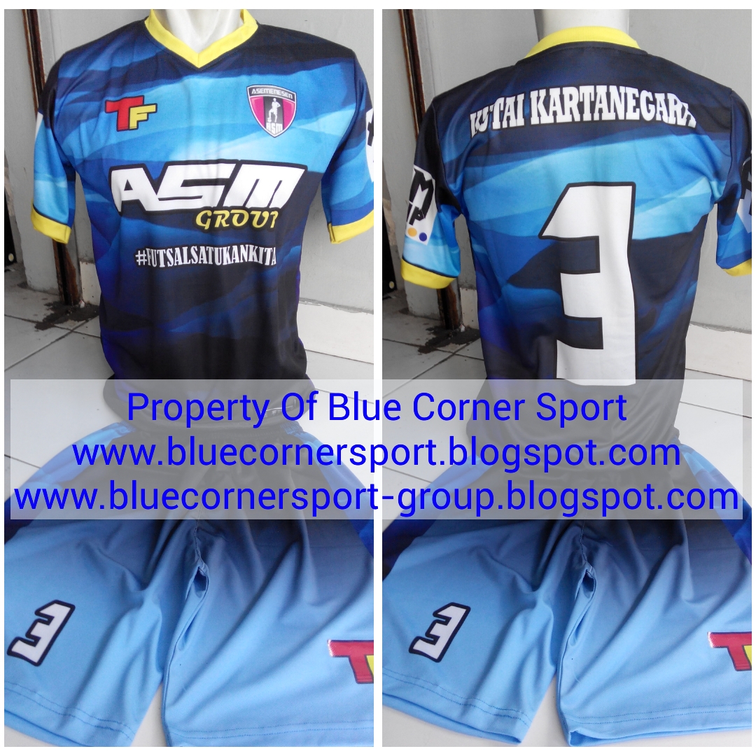 BLUE CORNER SPORT Membuat Kaos Futsal Sepakbola Printing