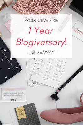 1 Year Blogiversary + Giveaway!