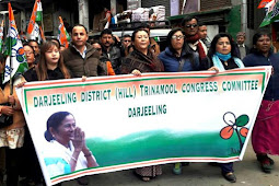 TMC protests in front of Darj banks