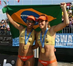 Brazilian's Juliana Felisberta Silva(left)Larissa Franca Picture