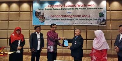 MoU BPS Sumbar - UIN Imam Bonjol ditandatangani