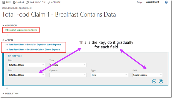 Business Rules Calculate Multiple Field 1