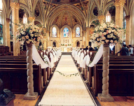 Church Aisle Decorations Wedding