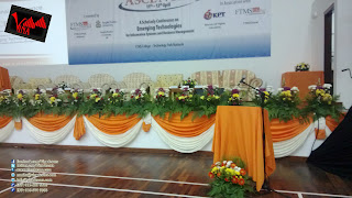 International Conference ASCENT 2013 at FTMS Global College - Fresh flower and Scallop setting by Vina Canopy & Decor