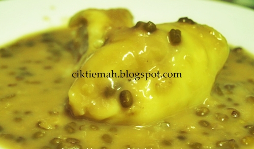 Resepi masakan Bubur Kacang Durian yang sedap. | cik tiemah