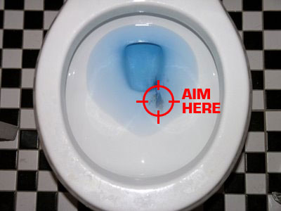 how men clean a toilet