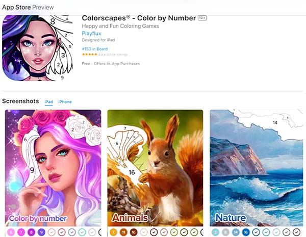 Colorscapes® - Color by Number - Trò chơi tô màu theo số trên Android b