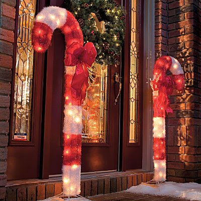 Candy Cane Outdoor Christmas Decor-Set of 2 - Improvements