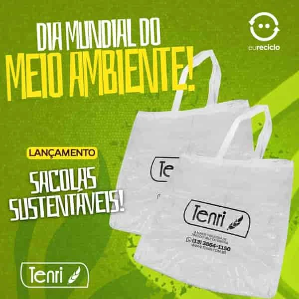 Tenri lança sacolas sustentáveis para celebrar  Dia mundial do meio ambiente