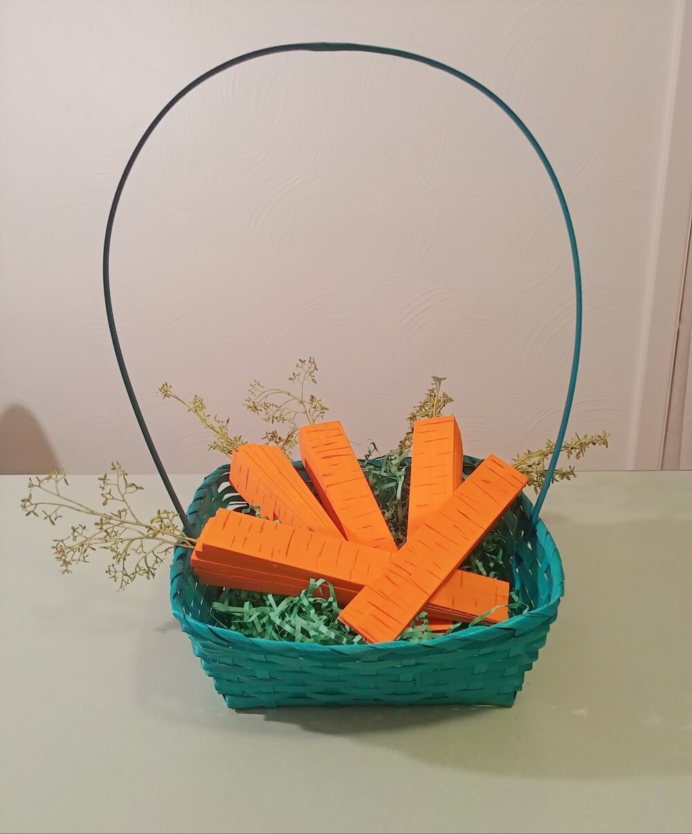 Repurposed Wood Shim Carrots