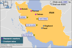 Iran Nuclear Power Sites