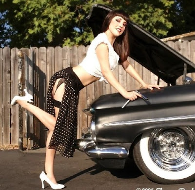 Classic Cars with Hot Girls