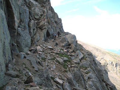 The exposed ledge on the Sawtooth