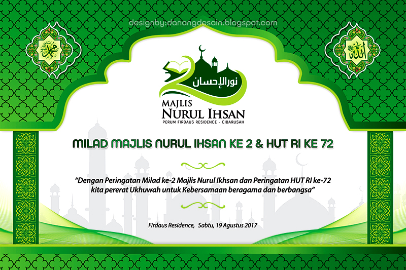 Contoh Desain Banner Tabligh Akbar dan Milad - Contoh ...