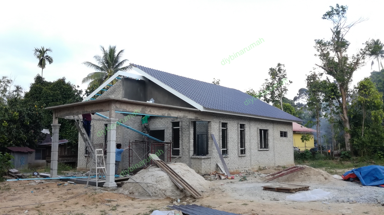 Kerangka dan Atap  Zink  Bina Rumah  DIY