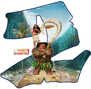 Alfabeto de Moana y Maui.