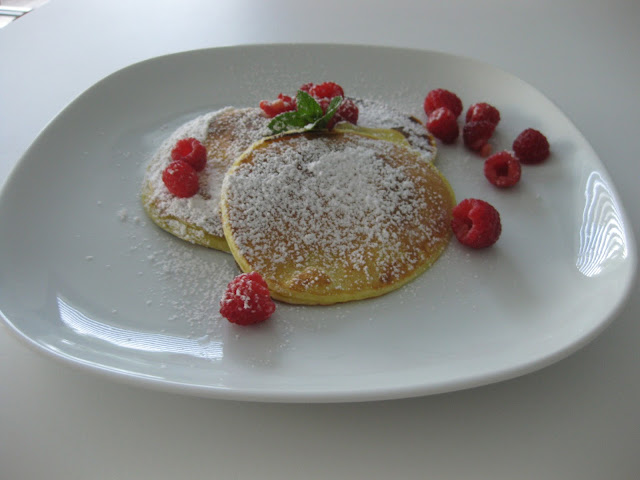 Pancakes mit frischen Himbeeren vom Südtiroler Foodblog kebo homing, Rezept