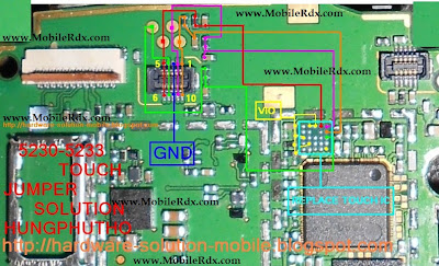 Nokia 5800 Touch Screen Jumper Track Ways 