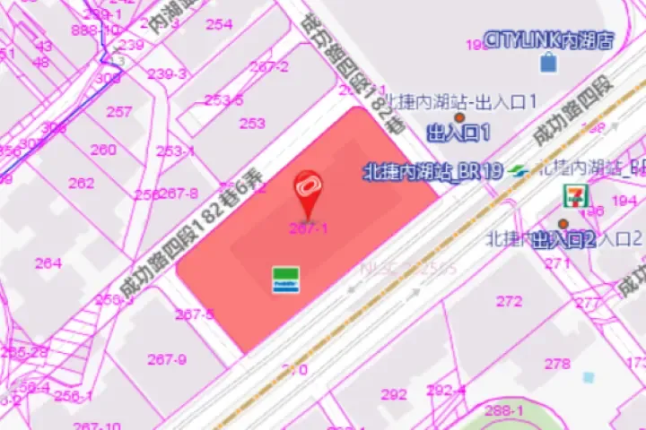 法拍屋地籍圖–雙湖匯法拍屋.內湖區成功路四段178號14樓-3 雙湖匯法拍屋地籍圖2
