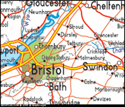 Map of South Gloucestershire City Picture