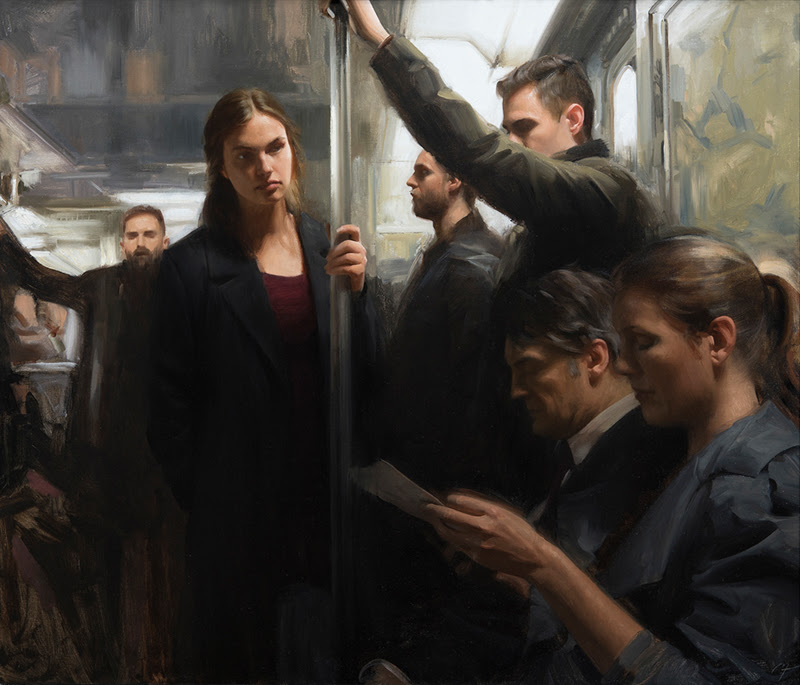 Figurative Paintings by Nick Alm from Sweden.