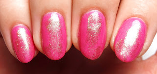 Pink and Gold Nails