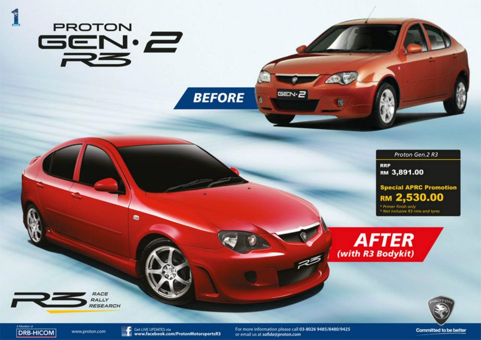 Malaysia Motoring News: R3 kit introduced for Proton Preve 