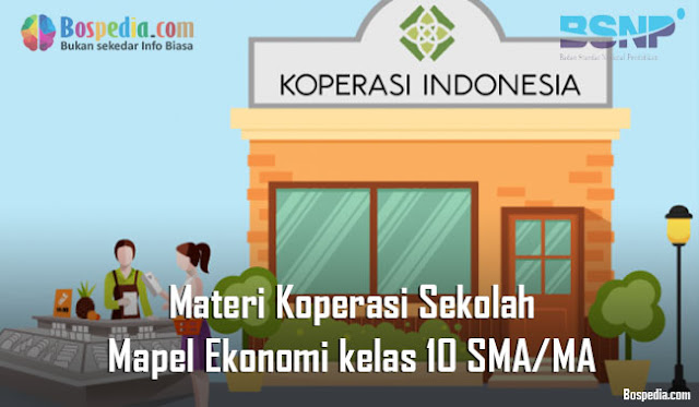 Materi Koperasi Sekolah Mapel Ekonomi kelas 10 SMA/MA