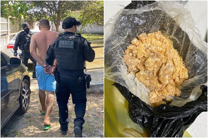 Homem de 35 anos é preso pelo DRACO por tráfico de drogas em Piracuruca