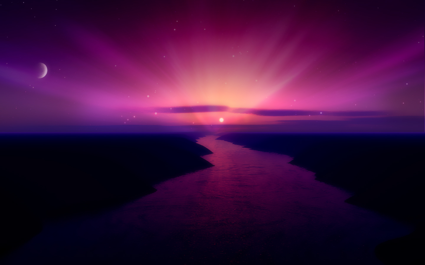 Aurora Borealis Sunrise high quality wallpaper