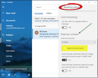 Cara menampilkan gambar Pengirim di aplikasi email di Windows 10