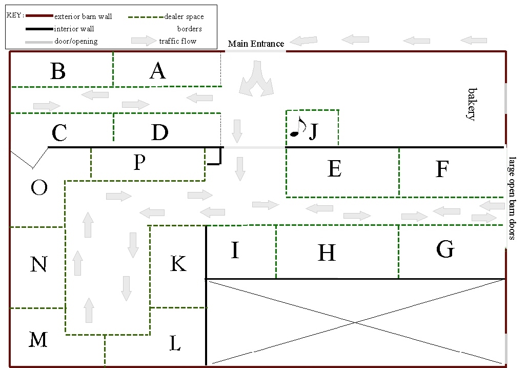 Vendor Map for Sale this Weekend