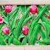 Roster (ventilasi udara) motif bunga Tulip bahan batu alam paras jogja
