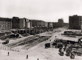 Fotografías de la construcción de la Gran Vía de Madrid