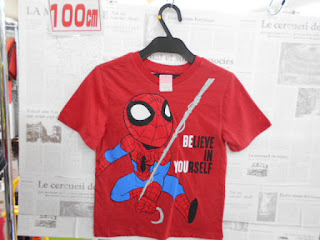 未使用品　スパイダーマン　半袖Ｔシャツ　１００㎝　２９０円