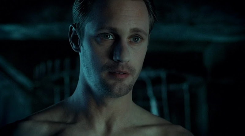 Alexander Skarsgard Shirtless on True Blood s3e01