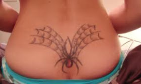 lower back spider tattoos - lower back spider tattoo pictures