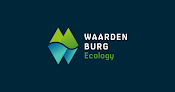 Waardenburg Ecology logo on a blue background.