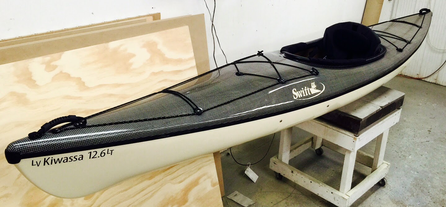  -Carbon fabrics, this new touring kayak comes in at only 28 lbs