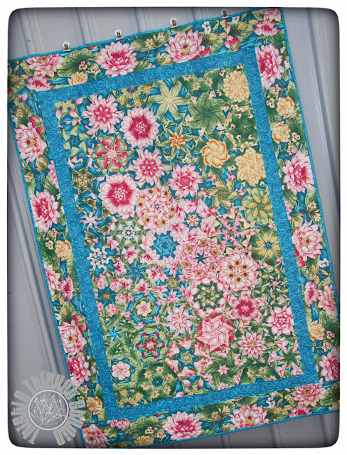 One Block Wonder Quilt "Dance of the Water Lilies" by Thistle Thicket Studio. www.thistlethicketstudio.com