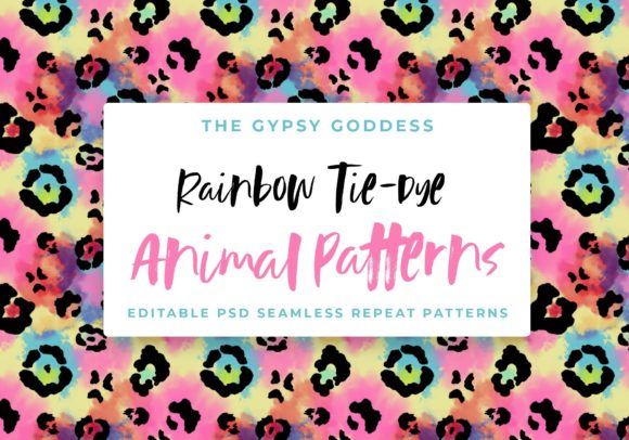 Animal Print Tie-Dye Seamless Patterns