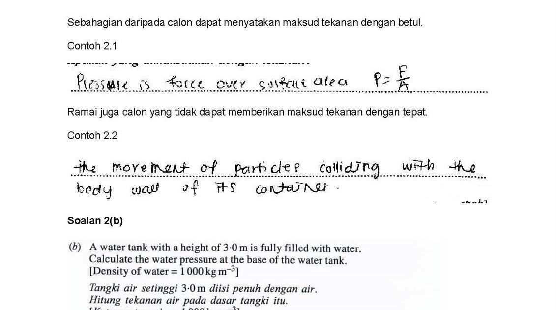 Cara Menjawab Soalan Fizik Kertas 3 - Selangor l