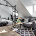 David Bagares Gata 26C, Attic Apartment With An Industrial Glass Wall 