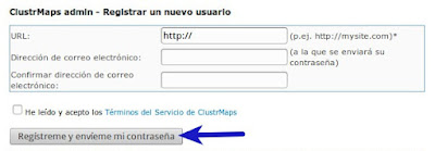 Registro en ClustrMaps