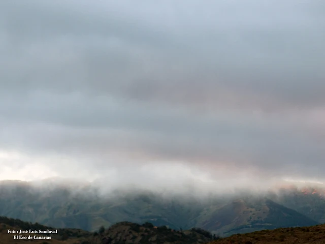 Si nieva en la cumbre de Gran canaria el Cabildo prohíbe subir, 18 - 19 febrero