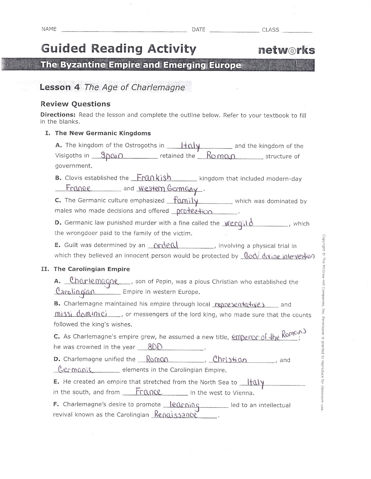 Mr E S World History Page Chapter 8 The Zantine Empire And Emerging Europe 50 800 New Textbook