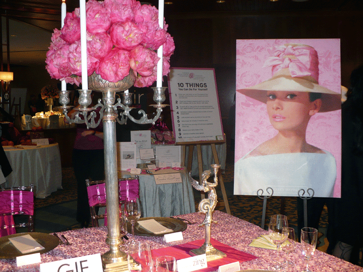 Audrey Hepburn inspired table by Upright Decor